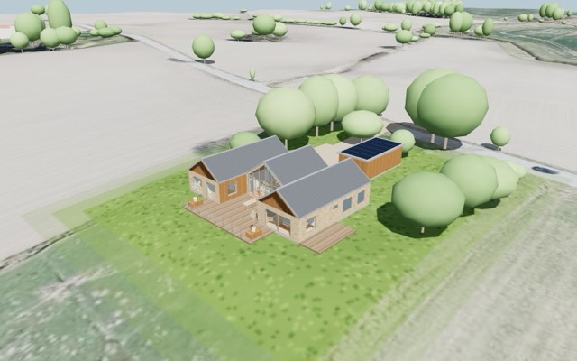 Designet Familiehuset på grunden